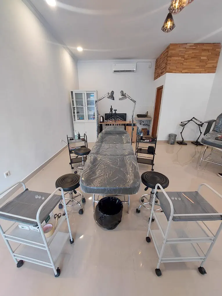 Inside Under Skin Tattoo Studio at Canggu Shortcut, Bali